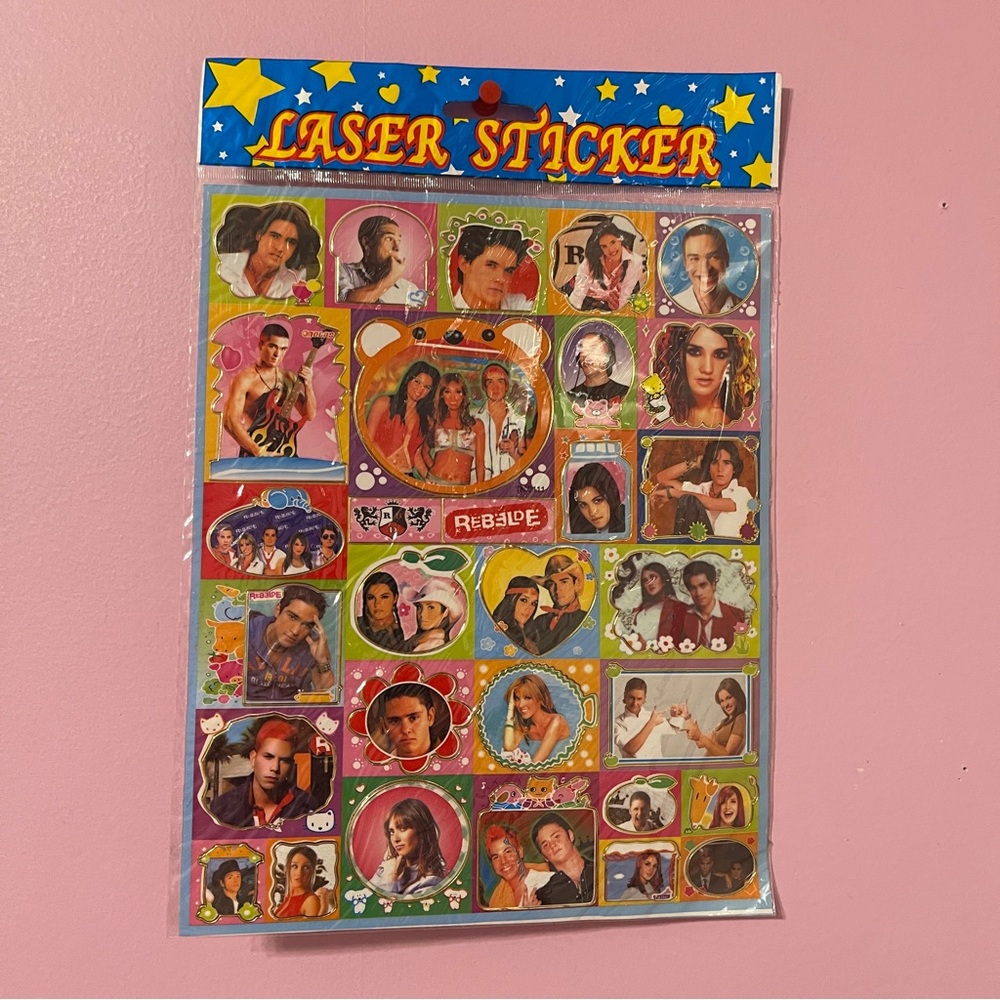 RARE NEW Vintage Y2K rebelde sticker set band tv movie show mexico spain RBD